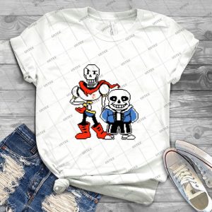 Undertale - Sans And Papyrus 66 - Trending Shirt For Women Vintage Retro Tee For Men Kid's T-Shirt Handmade Shirt