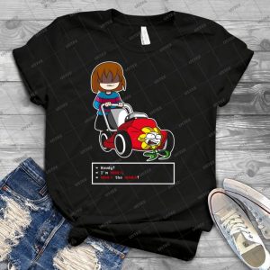 Undertale Frisk And Flowey - Best Unisex Trending Handmade T-shirt Gift Idea For Men T-shirt For Woman