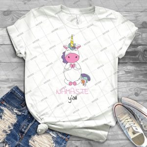 Unicorn - Namaste Y All Yoga 8 - Trending Shirt For Women Vintage Retro Tee For Men Kid's T-Shirt Handmade Shirt