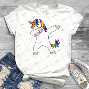 Unicorn Dab Shirt Dabbing Funny Magic Hip Hop T-Shirt For Men, Women, And Kids - Best Unisex Trending Handmade T-shirt Gift Idea For Men T-shirt For Woman