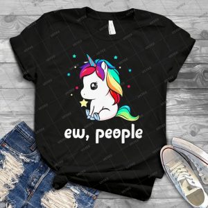 Unicorn Ew People - Vintage Men's Shirt Tshirt For Women Classic Handmade Shirt Retro Graphic Tee