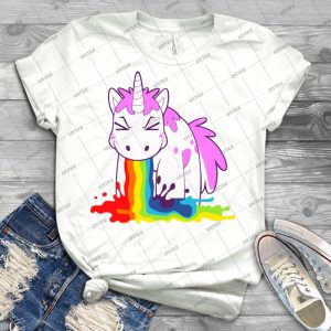 Unicorn I Puke Rainbows - Best Unisex Trending Handmade T-shirt Gift Idea For Men T-shirt For Woman