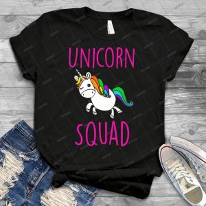 Unicorn Squad Cute Funny Unicorn Shirt - Best Unisex Trending Handmade T-shirt Gift Idea For Men T-shirt For Woman
