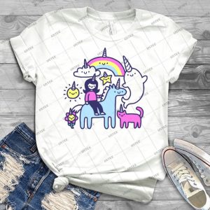 Unicorns Everywhere - Gift Idea Shirt For Men Tee For Women Classic Retro Vintage Graphic T-Shirt