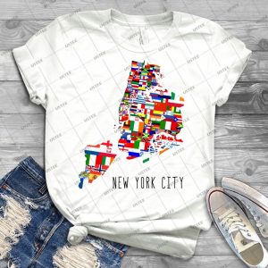 United Flags Of New York City 37 - Best Unisex Trending Handmade T-shirt Gift Idea For Men T-shirt For Woman