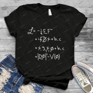 Universe Lagrangian- W  81 - Vintage Men's Shirt Tshirt For Women Classic Handmade Shirt Retro Graphic Tee