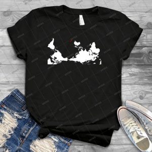 Upside Down World Map New Zealand - Best Unisex Trending Handmade T-shirt Gift Idea For Men T-shirt For Woman