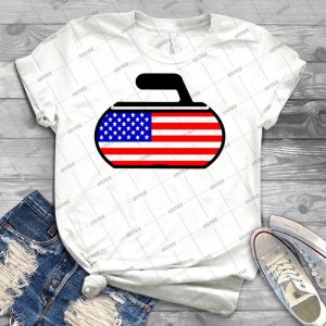 Usa Curling - Best Unisex Trending Handmade T-shirt Gift Idea For Men T-shirt For Woman