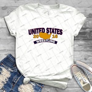 Usa Wrestling Logo 51 - Trending Shirt For Women Vintage Retro Tee For Men Kid's T-Shirt Handmade Shirt