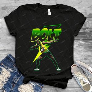 Usain Bolt - Vintage Men's Shirt Tshirt For Women Classic Handmade Shirt Retro Graphic Tee