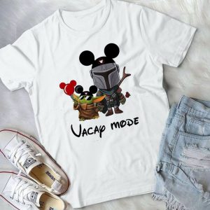Vacy Mode Baby Yoda And Mandalorian Star Wars Movies Shirt Diiisney Shirt Funny Trending Handmade Shirt