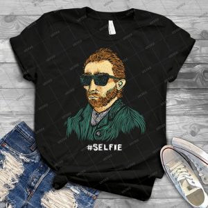 Van Gogh- Master Of The Selfie - Gift Idea Shirt For Men Tee For Women Classic Retro Vintage Graphic T-Shirt