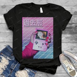 Vaporwave - Handheld 7 - Trending Shirt For Women Vintage Retro Tee For Men Kid's T-Shirt Handmade Shirt