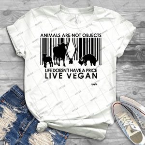 Veganchic ~ Animals Are Not Objects - Best Unisex Trending Handmade T-shirt Gift Idea For Men T-shirt For Woman
