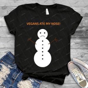 Vegans Ate My Nose - Vintage Men's Shirt Tshirt For Women Classic Handmade Shirt Retro Graphic Tee