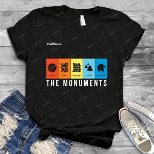 Velovoices Monuments T-Shirt - Gift Idea Shirt For Men Tee For Women Classic Retro Vintage Graphic T-Shirt