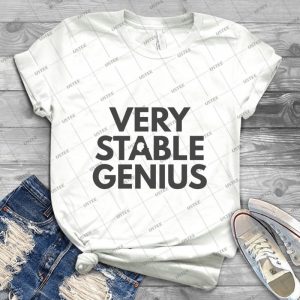Very Stable Genius - Gift Idea Shirt For Men Tee For Women Classic Retro Vintage Graphic T-Shirt
