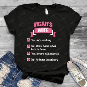 Vicar S Wife 36 - Vintage Men's Shirt Tshirt For Women Classic Handmade Shirt Retro Graphic Tee