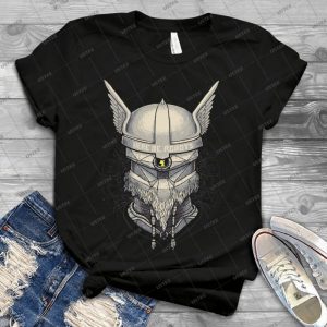 Viking Robot 80 - Vintage Men's Shirt Tshirt For Women Classic Handmade Shirt Retro Graphic Tee
