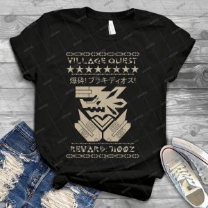 Village Quest-Brachydios - Vintage Men's Shirt Tshirt For Women Classic Handmade Shirt Retro Graphic Tee