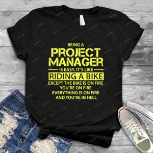tre Un Chef De Projet Est Facile Comme Faire Du Vlo - Vintage Mens Shirt Tshirt For Women Classic Handmade Shirt Retro Graphic Tee