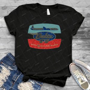 Vintage Delta C&S Airlines - Vintage Men's Shirt Tshirt For Women Classic Handmade Shirt Retro Graphic Tee
