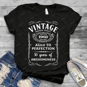 Vintage Limited 1968 Edition - 50th Birthday Gift [2018 Birthday Version] 85 - Vintage Men's Shirt Tshirt For Women Classic Handmade Shirt Retro Graphic Tee
