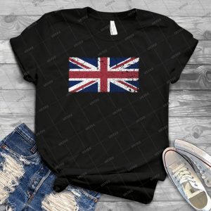 Vintage Look Union Jack Flag Of Great Britain 12 - Best Unisex Trending Handmade T-shirt Gift Idea For Men T-shirt For Woman