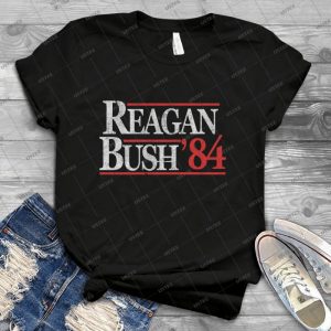 Vintage Reagan Bush 1984 T-Shirt 56 - Best Unisex Trending Handmade T-shirt Gift Idea For Men T-shirt For Woman