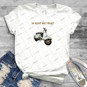 Vintage Vespa From Italy - Vintage Men's Shirt Tshirt For Women Classic Handmade Shirt Retro Graphic Tee