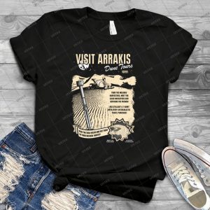 Visit Arrakis - Vintage Men's Shirt Tshirt For Women Classic Handmade Shirt Retro Graphic Tee