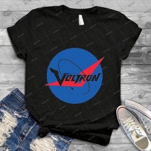 Voltron Nasa Logo 45 - Vintage Men's Shirt Tshirt For Women Classic Handmade Shirt Retro Graphic Tee