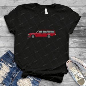 Volvo 245 Brick Wagon 200 Series Red - Trending Shirt For Women Vintage Retro Tee For Men Kid's T-Shirt Handmade Shirt