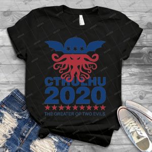 Voter Cthulhu 2020 - Vintage Men's Shirt Tshirt For Women Classic Handmade Shirt Retro Graphic Tee