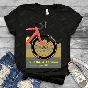 Vuelta A Espaăƒâ±a Bike 4 - Vintage Men's Shirt Tshirt For Women Classic Handmade Shirt Retro Graphic Tee