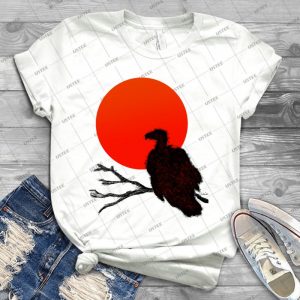 Vulture At Sunset - Vintage Men's Shirt Tshirt For Women Classic Handmade Shirt Retro Graphic Tee