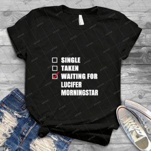 Waiting For Lucifer Morningstar 7 - Vintage Men's Shirt Tshirt For Women Classic Handmade Shirt Retro Graphic Tee