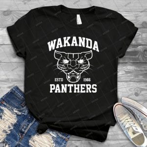 Wakanda Panther 12 - Vintage Men's Shirt Tshirt For Women Classic Handmade Shirt Retro Graphic Tee