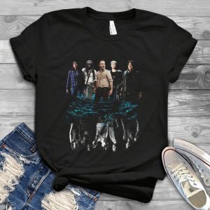 Walking Dead Characters Rick Grimes Water Reflection Funny Twd Handmade Shirt