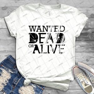 Wanted Dead Or Alive - Vintage Men's Shirt Tshirt For Women Classic Handmade Shirt Retro Graphic Tee