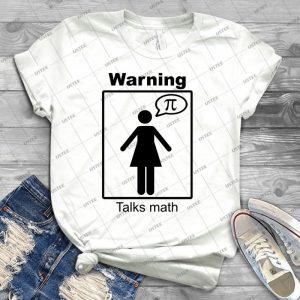 Warning- Talks Math - Skirt - - Best Unisex Trending Handmade T-shirt Gift Idea For Men T-shirt For Woman