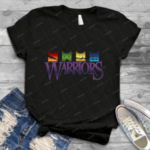 Warrior Cats Logo - Vintage Men's Shirt Tshirt For Women Classic Handmade Shirt Retro Graphic Tee