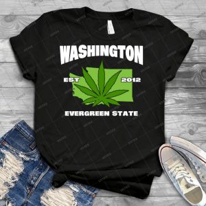 Washington Marijuana Cannabis Weed T-Shirt - Best Unisex Trending Handmade T-shirt Gift Idea For Men T-shirt For Woman