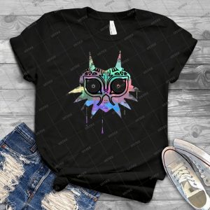 Watercolor S Mask - Vintage Men's Shirt Tshirt For Women Classic Handmade Shirt Retro Graphic Tee