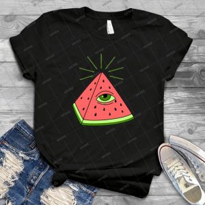 Watermelon 40 - Vintage Men's Shirt Tshirt For Women Classic Handmade Shirt Retro Graphic Tee