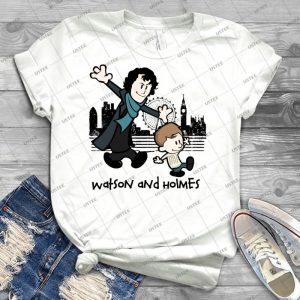 Watson And Holmes - Best Unisex Trending Handmade T-shirt Gift Idea For Men T-shirt For Woman