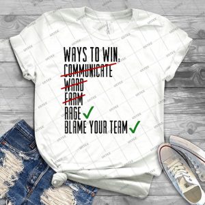 Ways To Win - Vintage Men's Shirt Tshirt For Women Classic Handmade Shirt Retro Graphic Tee