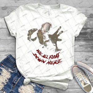 We All Float Down Here 46 - Vintage Men's Shirt Tshirt For Women Classic Handmade Shirt Retro Graphic Tee