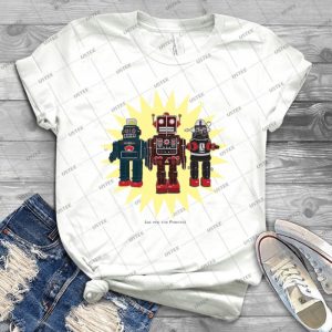 We Are The Robots 34 - Vintage Men's Shirt Tshirt For Women Classic Handmade Shirt Retro Graphic Tee