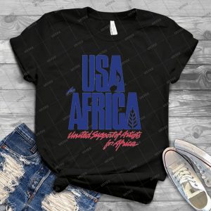 We Are The World 83 - Vintage Men's Shirt Tshirt For Women Classic Handmade Shirt Retro Graphic Tee